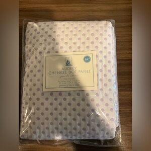 Pottery Barn Kids Audrey Dot Panel Lilac Dot on White